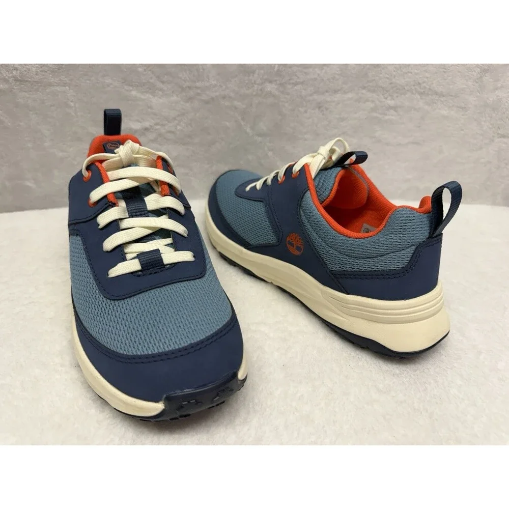 Timberland Junior Size 5 Sneakers Blue Mesh Lace Shoes - Picture 8 of 11